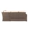 Flash Furniture Huck Wicker Rattan Conversation Set, L-Shaped Sofa w/Table, Wthr Resistant Cushions, Beige/Brown LTS-SET-02023-BG-BR-GG - alternate 5